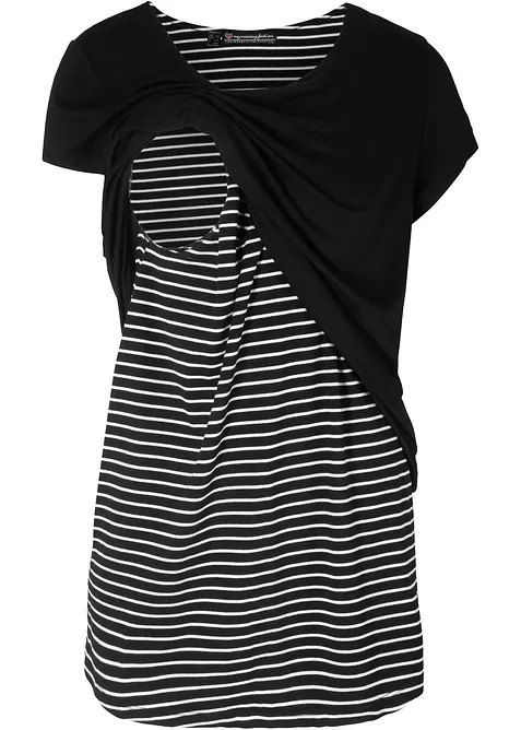 2-in-1 Umstands- und Stillshirt aus Viskose, bonprix