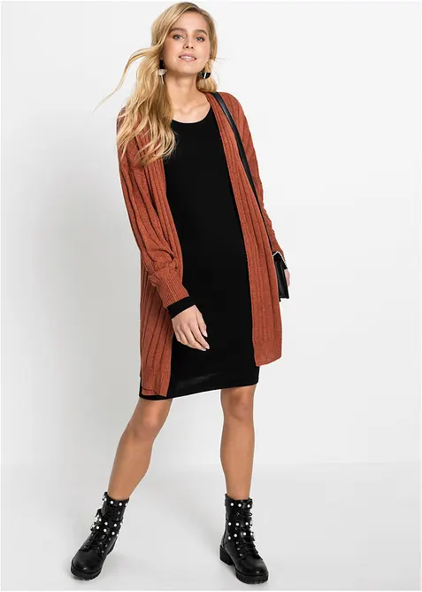 Strickkleid mit legerem Schnitt, bonprix