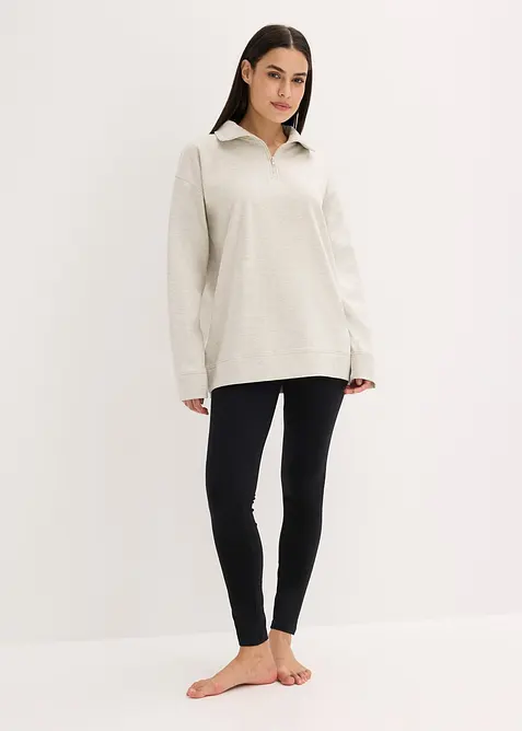Loungewear Sweat Hausanzug mit Leggings, bonprix