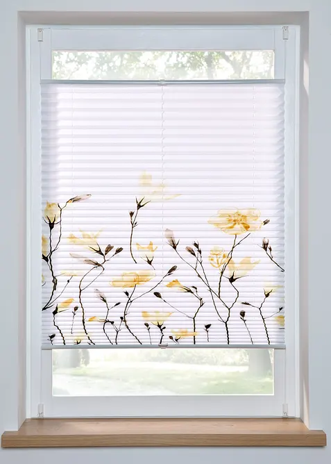 Store plissé à imprimé floral, bonprix