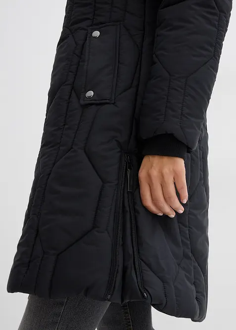 Kurzmantel mit Diamant- Steppung und seitlichen Zippern, bonprix