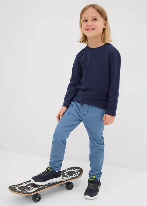 Lot de 3 T-shirts manches longues coton, bonprix