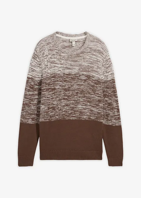 Feinstrickpullover mit Komfortschnitt aus weichem Baumwollmix, bonprix