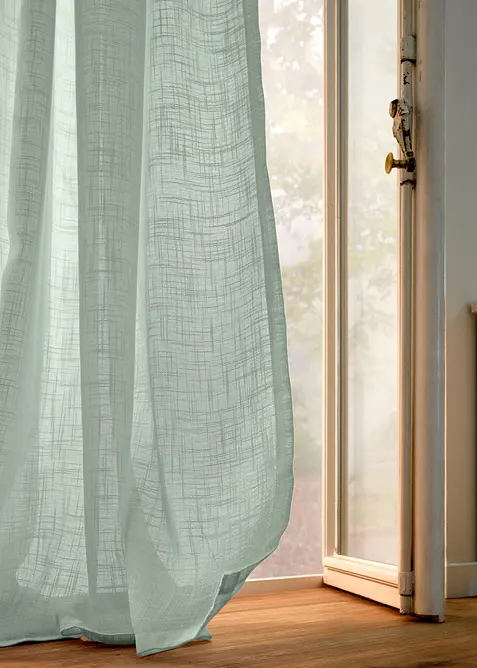 Lot de 2 rideaux panneau texturés, bonprix