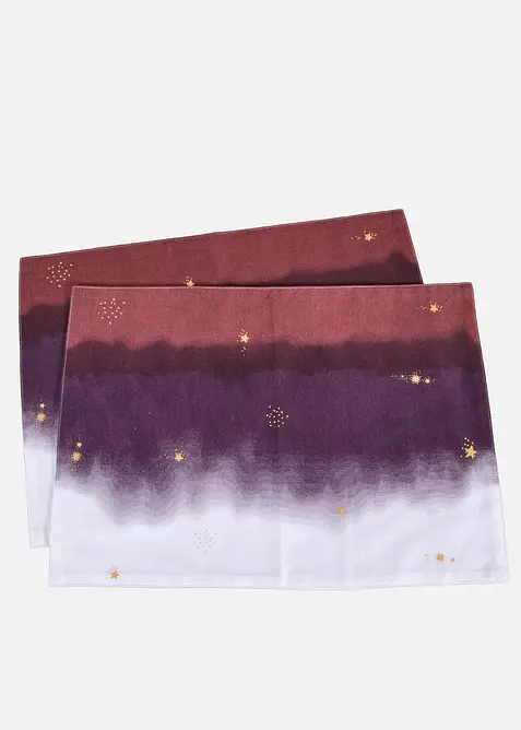 Tischsets aus Bio Baumwolle (2er Pack), bonprix