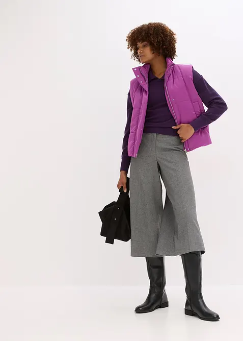 Steppweste mit leichtem Glanz, bonprix