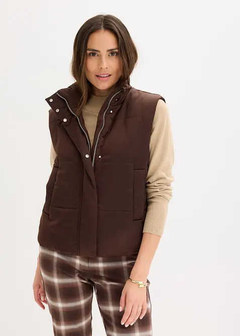 Doudoune sans manches légèrement brillante, bonprix