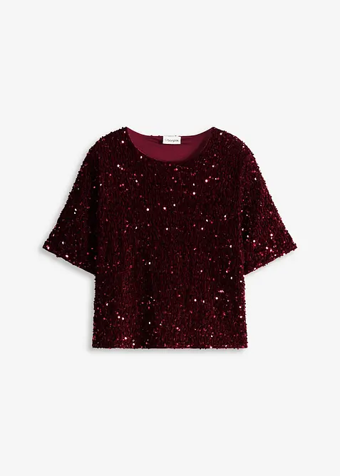 T-shirt &agrave; sequins, bonprix