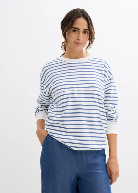 2-in-1 Umstands- und Stillshirt aus reiner Baumwolle, bonprix