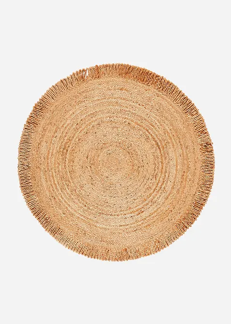 Tapis Kilim rond à franges, bonprix