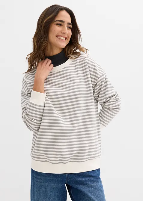Umstandssweatshirt und Sweatshirt aus Bio-Baumwolle, bonprix