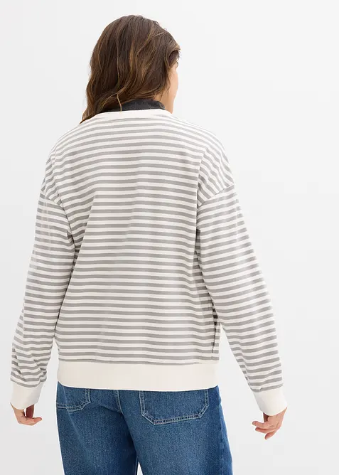 Umstandssweatshirt und Sweatshirt aus Bio-Baumwolle, bonprix