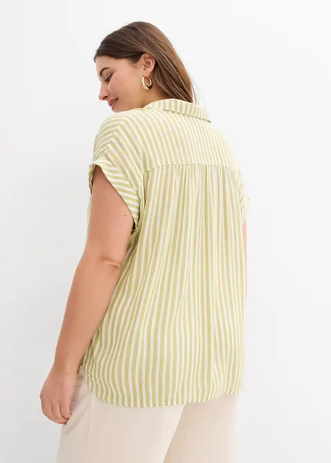 Blouse manches courtes en viscose fluide, bonprix