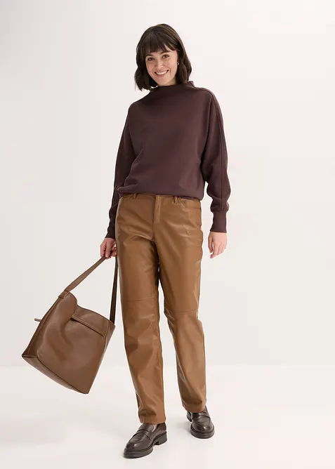 Sweat oversize en mati&egrave;re n&eacute;opr&egrave;ne douce, bonprix