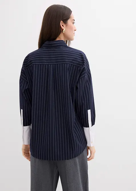 Chemise à rayures tennis, viscose mélangée, bonprix