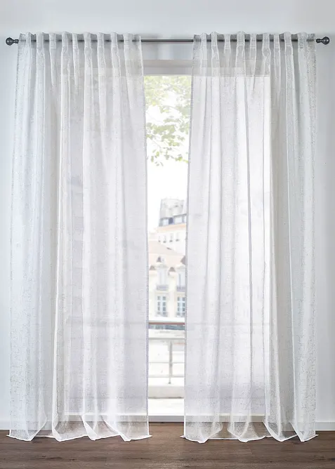 Voilage avec effet brillant (1 pce), bonprix