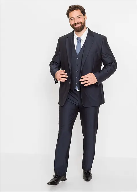 Costume 4 pièces regular avec gilet et cravate, bonprix