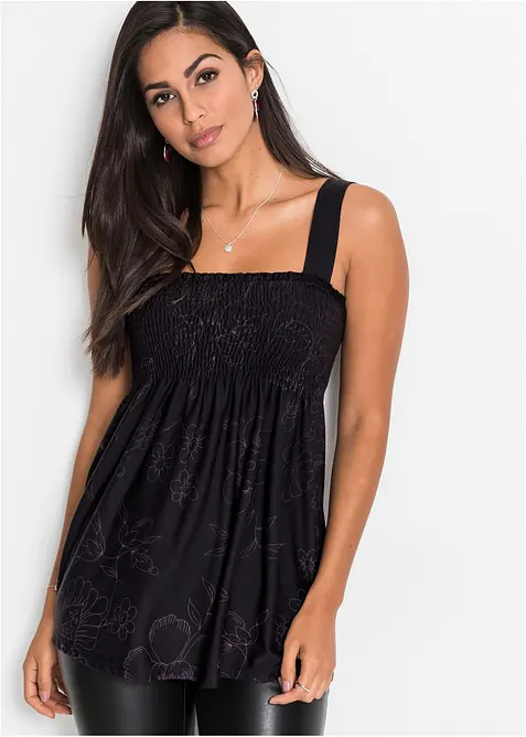 Top tunique en viscose mélangée, bonprix