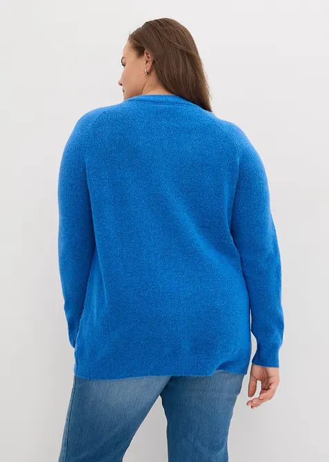 Strickpullover mit V-Ausschnitt, Oversized Fit, bonprix