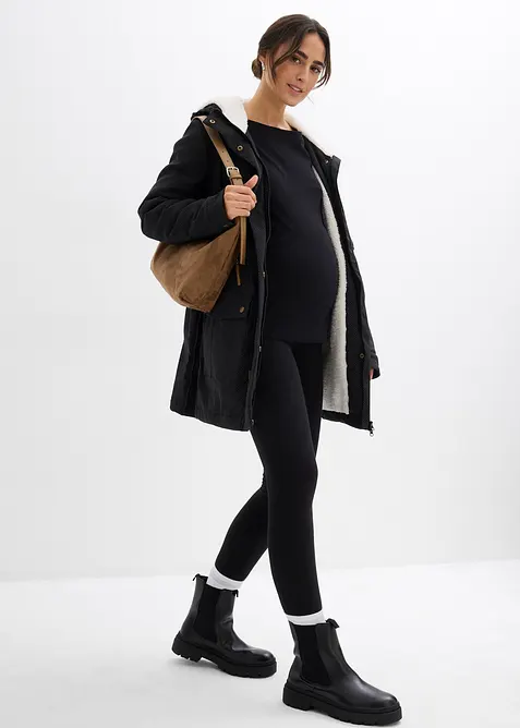 Veste de grossesse et de portage 3en1 avec doublure peluche, bonprix