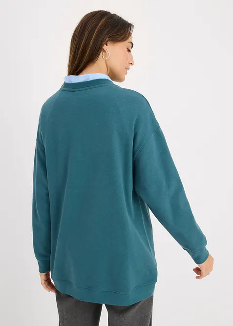 Oversize-Sweatshirt aus Baumwoll-Mix, bonprix