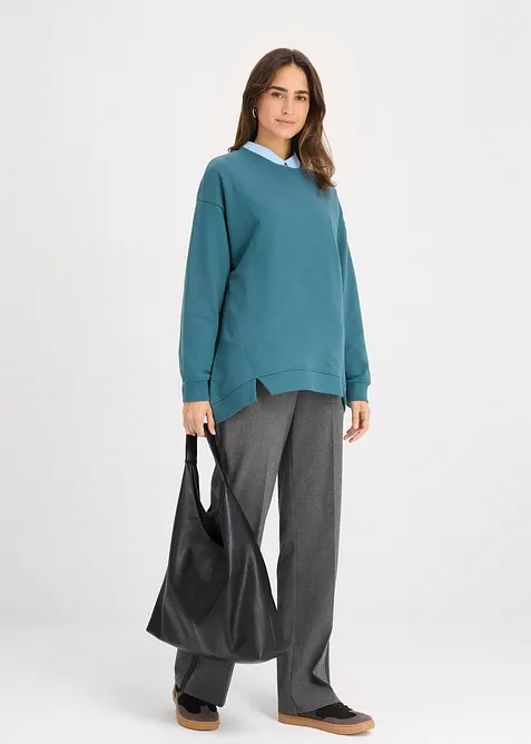 Oversize-Sweatshirt aus Baumwoll-Mix, bonprix