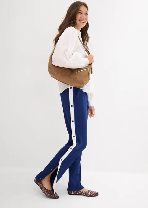 Jogginghose mit Druckknöpfen, schnelltrocknend, bonprix