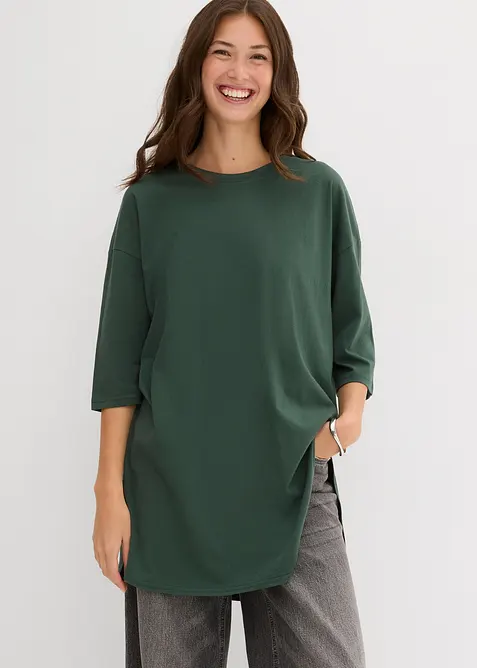 Oversize-Longshirt aus reiner Bio-Baumwolle, bonprix