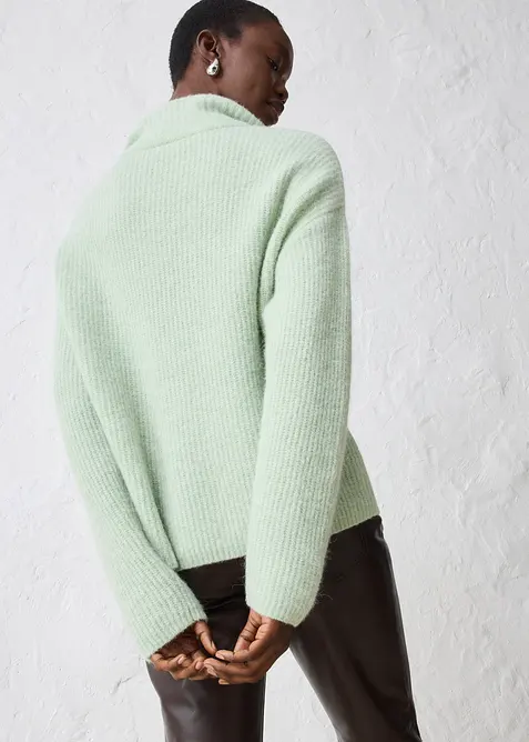 Pull oversize en mélange laine et alpaga, bonprix