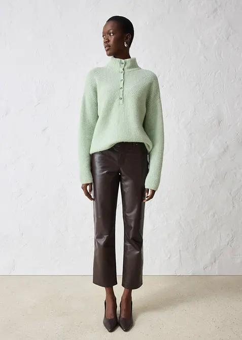 Pull oversize en mélange laine et alpaga, bonprix