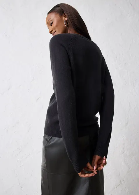 Gilet en maille avec cachemire, bonprix