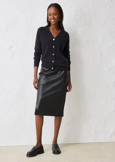 Gilet en maille avec cachemire, bonprix