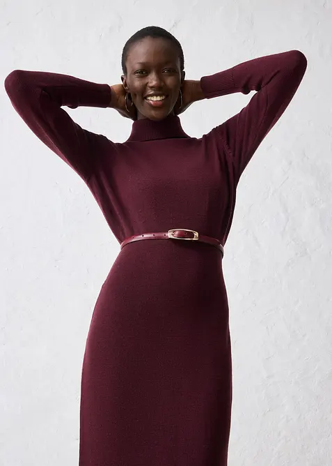 Robe pull en laine mérinos, bonprix