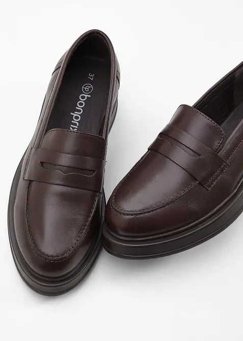 Loafer aus Leder, bonprix