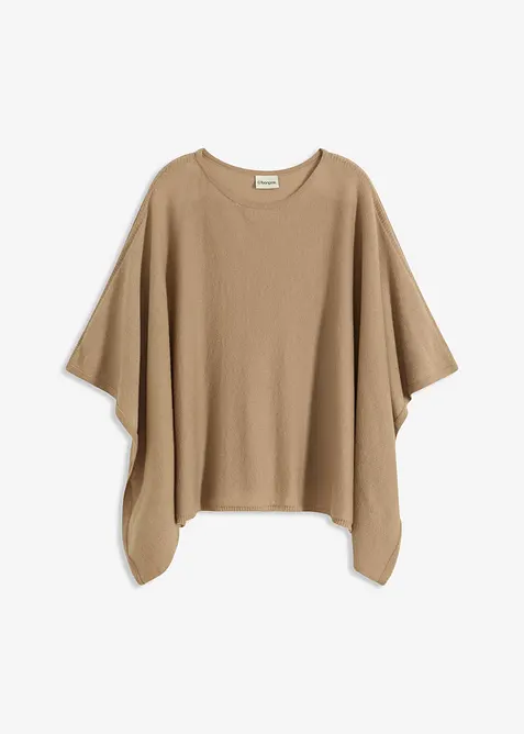 kurzer Wollponcho, bonprix