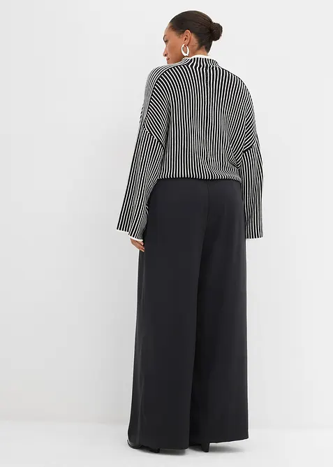 Pantalon &eacute;vas&eacute; &agrave; pinces, bonprix