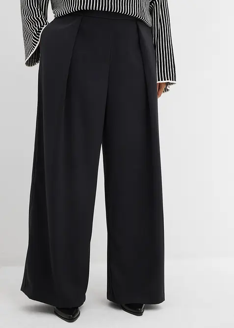 Pantalon &eacute;vas&eacute; &agrave; pinces, bonprix