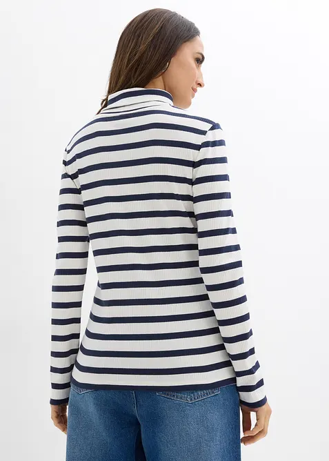 T-shirt col roulé 100% coton, bonprix