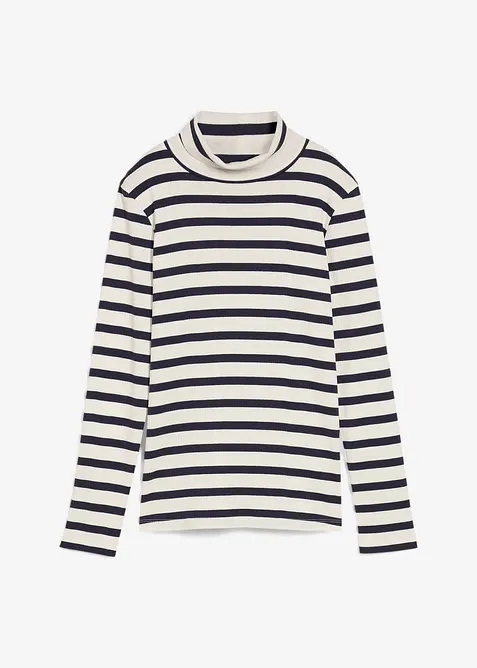 T-shirt col roulé 100% coton, bonprix