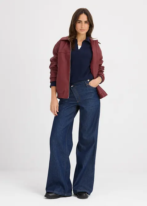 Poloshirt aus feiner Viskose, bonprix