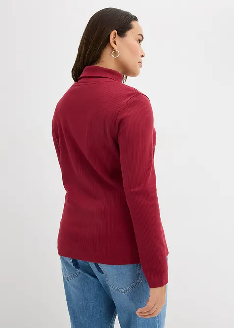 Rollkragenshirt aus reiner Baumwolle, bonprix