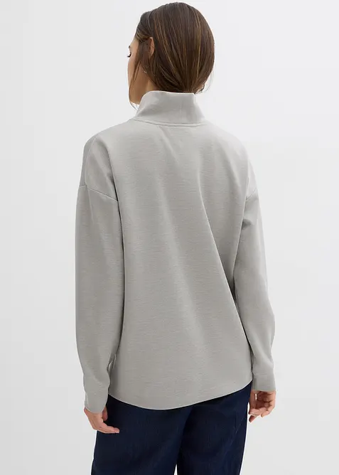 Scuba-Shirt mit Stehkragen, bonprix