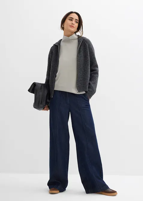 Scuba-Shirt mit Stehkragen, bonprix