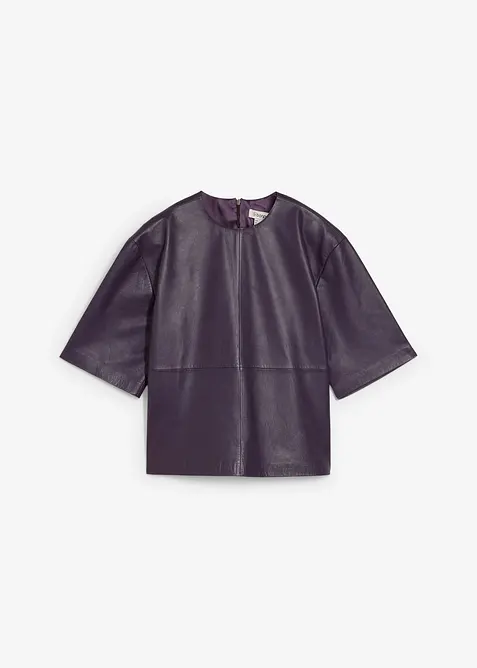 Tunique en cuir d’agneau nappa, bonprix