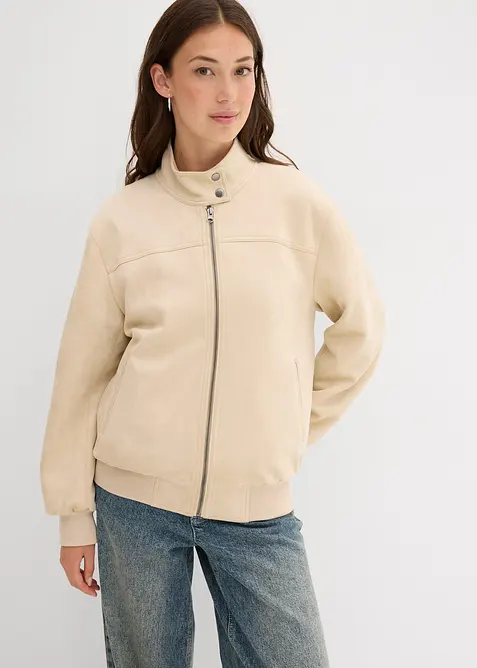 Velourslederimitat-Jacke, bonprix