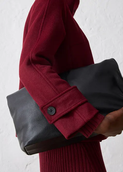 Jacke mit weichem Wollanteil, bonprix