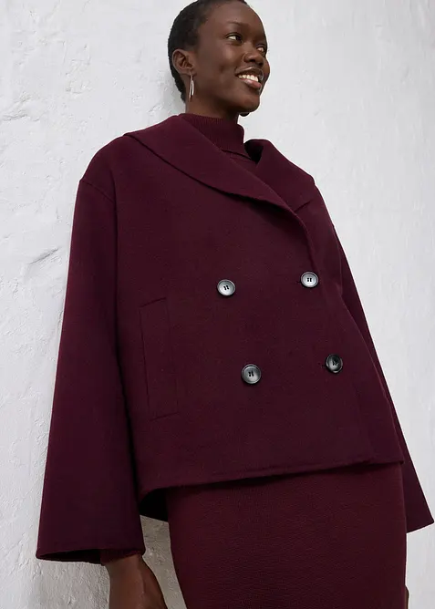 Oversize Jacke aus weichem Woll-Mix, bonprix