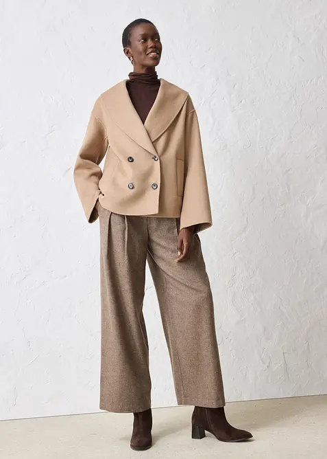 Oversize Jacke aus weichem Woll-Mix, bonprix