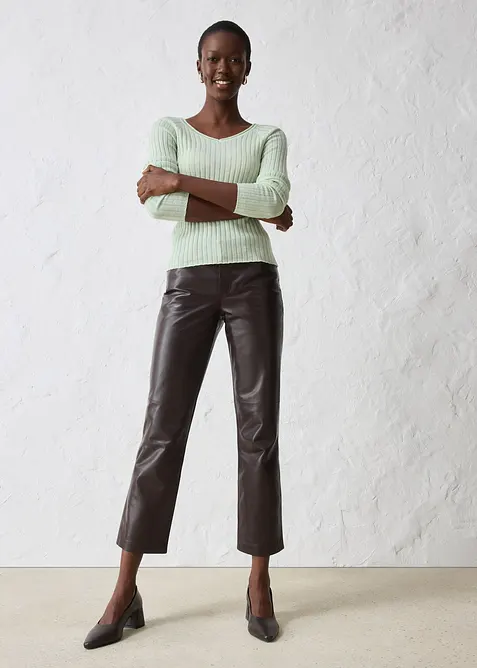 Feinstrickpullover aus Merinowolle, bonprix