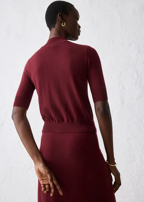 Pull doux à col roulé en laine mélangée, bonprix